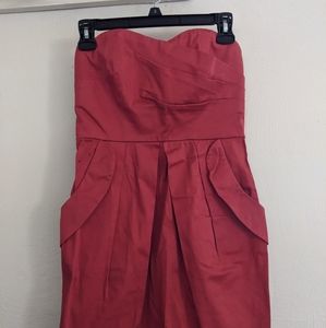 Strapless cocktail dress